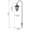 Dual Use Hanging Solar Lights with Shepherd Hooks - Outdoor Solar Coach Lights