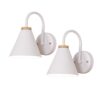 Led Remote Control Battery Run Wireless White Metal Lampshade