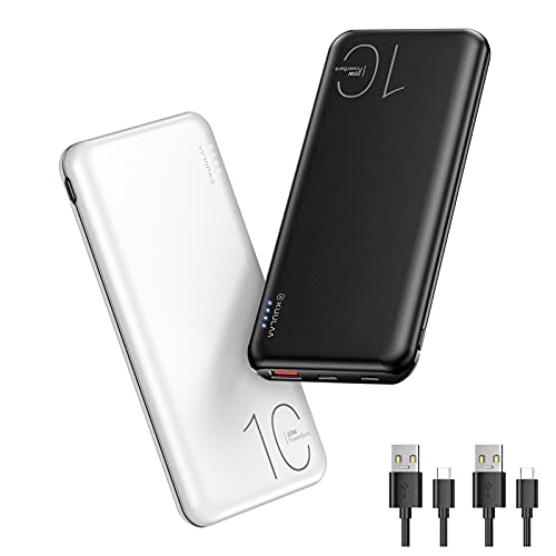 10000mAh Portable Charger Ultra-Compact Battery