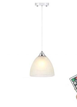 Outdoor Iron Wire White Pendant Light Remote Control Battery