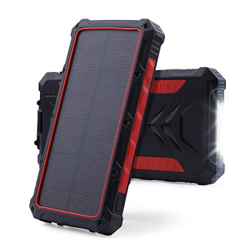 Solar Power Bank, 20000mAh Portable Solar Charger