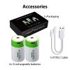 USB D Lithium ion Rechargeable Battery