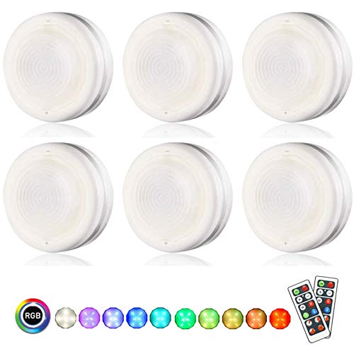 Color Changing Battery Puck Light with Remote Wireless