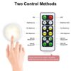 Any Space with Cadrim Puck Lights - Battery-Powered LED Stick-On Lights Perfect for Kitchen Cabinets, Closets, and More (6 Pack)