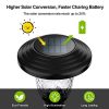 Balhvit Glass Solar Lights Outdoor – 8 Pack Super Bright Pathway Lights with Extended Battery Life for Stunning Garden Illumination