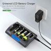 Universal Charger with C Batteries – 4-Bay LCD Battery Charger + 4-Pack 5000mAh Rechargeable C Batteries 🔋⚡