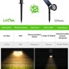 LITOM 12 LEDs Solar Landscape Spotlights