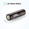 AA Rechargeable Battery High Capacity with Micro USB Cable