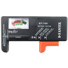 D-FantiX Battery Tester BT-168 – Compact, No Battery Required, Easy-to-Read Checker for AA, AAA, 9V, C, D & Button Cell Batteries