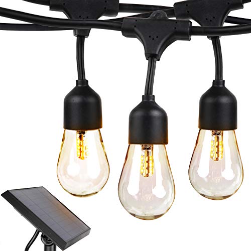 Brightech Ambience Pro Solar - 27 Ft Edison Bulb Outdoor String Lights