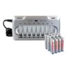 Tenergy TN145 8-Bay AA/AAA NiMH/NiCd Charger + 8xAA