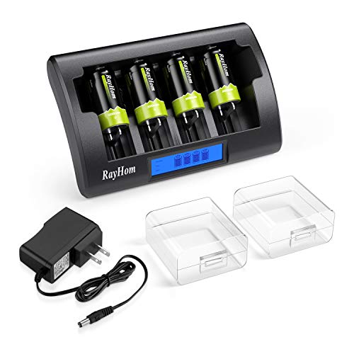 RayHom Universal Charger with C Batteries
