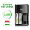 EBL AA Rechargeable Batteries 2800mAh