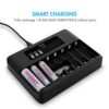 Tenergy 8-Bay LCD Display Fast Charger