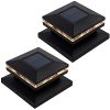 MAGGIFT 15 Lumen Solar Post Lights