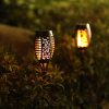 Otdair Solar Torch Lights with Flickering Flame