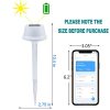 MAGGIFT 12 Pack Solar Pathway Lights, RGB Color Changing