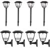 Maggift Vintage Solar Pathway Lights, 4 Pack