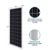 Renewed Power on the Go: Renogy 100W 12V Monocrystalline Solar Panel for RVs, Camping, and Beach Adventures
