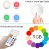 Battery LED Color Changing Puck Lightings and Dimmable
