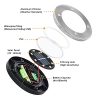 Otdair Solar Ground Lights, 8 LED Warm Light Outdoor