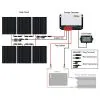 HQST 600 Watt 12 Volt Monocrystalline Solar Panel Kit