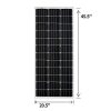 RICH SOLAR 200W 12V Monocrystalline Solar Panel Kit – 2 x 100W High-Efficiency Modules for RV, Camper, Marine & Off-Grid Use 🌞🚐⚡