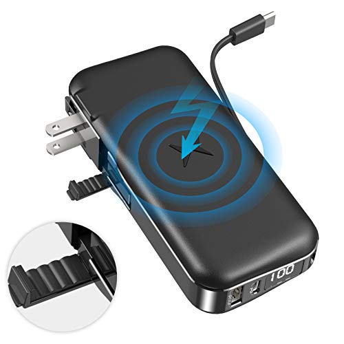 Dual Wireless Charger, Power Bank for Phone, Laptop