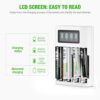 Rechargeable Batteries Charger for AA AAA