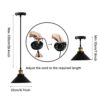 3 Pack Industrial Black Pendant Light Fixture – Illuminate Any Space, Anytime