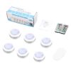Any Space with Cadrim Puck Lights - Battery-Powered LED Stick-On Lights Perfect for Kitchen Cabinets, Closets, and More (6 Pack)