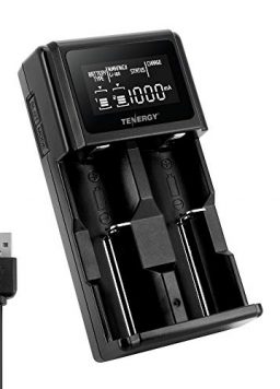 Tenergy 2-Bay Universal Battery Charger with LCD