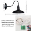 KAYYELAMP 2-Wall Light Battery Run Remote Control