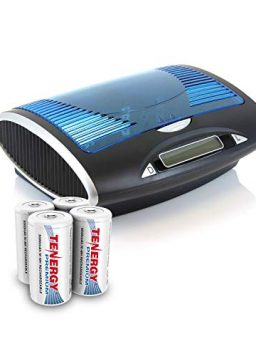 Tenergy Premium Rechargeable C Batteries and LCD Smart Battery