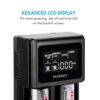Tenergy 2-Bay Universal Battery Charger with LCD