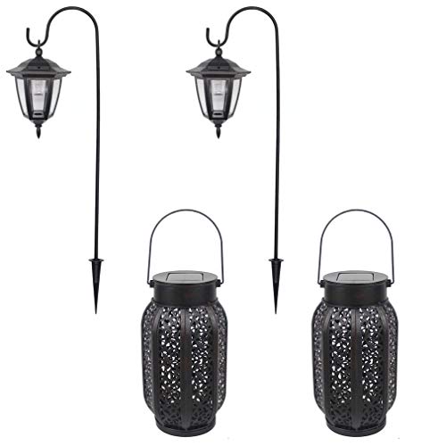 MAGGIFT 26 Inch Hanging Solar Lights Dual Use