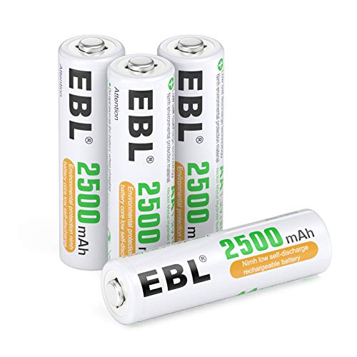 AA Rechargeable Batteries 1.2V 2500mAh High Performance