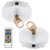 Wireless Spotlight Dimmable Uplight with Remote