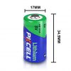 3V CR123A 123A 1500mah Lithium Batteries 2Pcs