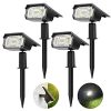 PESIVI 40 LEDs Solar Landscape Spotlights
