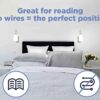 Illuminate Any Room with Battery Operated Wall Sconce - Easy Wireless Installation for Room Lighting - Elegant Chrome Finish, Soft Warm Glow