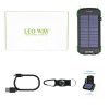 Solar Charger, 10000mAh Solar Power Bank, Qi Wireless Charger