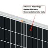 RICH SOLAR 150 Watt Monocrystalline 12V Solar Panel