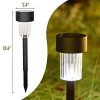 12 Pcs Outdoor Solar Pathway Lights with 4 Pack 10 Lumen Solar Powered Lights