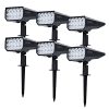 Ketive 15 LEDs Landscape Spotlights Outdoor Solar Powered