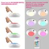 Battery Operated Wireless LED Ceiling Lights - Set of 2 for Colorful Mood Lighting in Hallways, Closets, Bedrooms, and Bathrooms