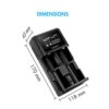 Tenergy 2-Bay Universal Battery Charger with LCD