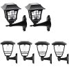 Maggift 12 Lumens Solar Wall Lantern, 2 Pack