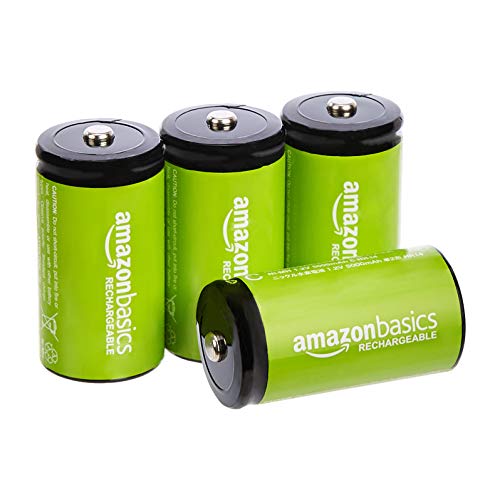 Amazon Basics 4-Pack C Cell Rechargeable Batteries
