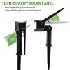 Otdair Solar Landscape Spotlights – 19 LED Solar Powered Pathway Lights, Waterproof IP67, Adjustable Outdoor Garden Lights (4 Pcs)